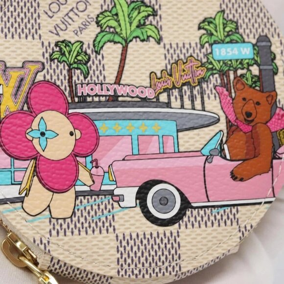 LOUIS VUITTON Damier Azur Vivienne Porte Monnaie Ron Coin N60493 LV Auth ac3633 - Picture 13 of 16